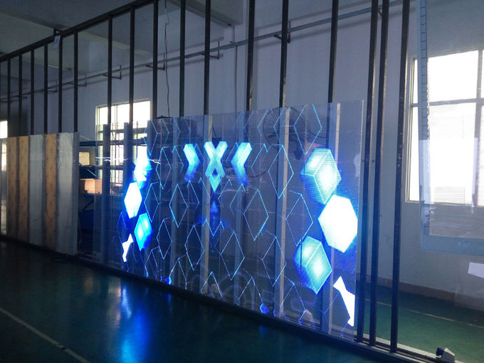 Ejecución llevada transparente al aire libre comercial de la exhibición de la publicidad P7.81 o instalación 2 del amontonamiento
