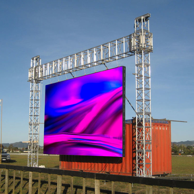 Los paneles de reproducción de vídeo llevados modulares de la prenda impermeable al aire libre tejan la pantalla llevada plegable colgante de la barra 500x500m m P3.91 P4.81