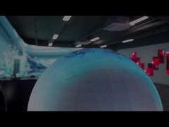 P2.0mm LED Serie de pantalla esférica 360 grados de visión completa Tamaños de pantalla personalizados