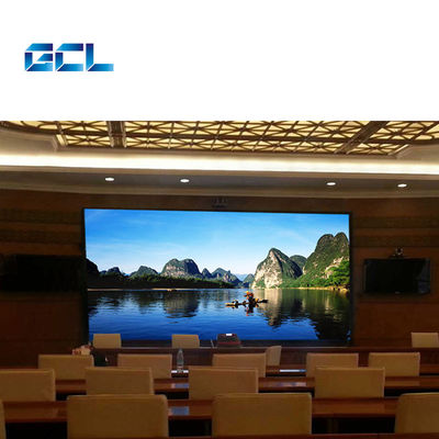 Sala de reuniones personalizada con pantalla LED fija P2.5 con ángulo de visión amplio