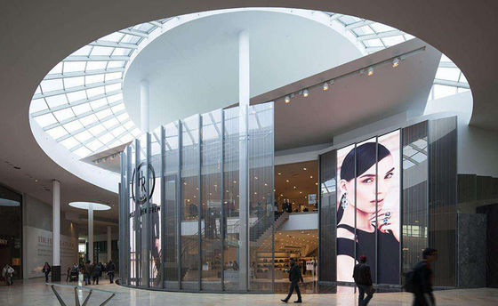 P3.9 Pantalla LED flexible y transparente de alto brillo para instalación en exteriores