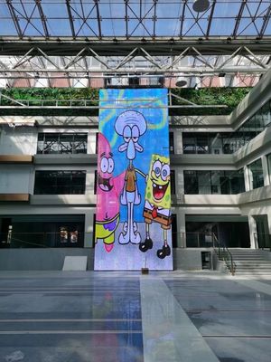 GCL 1000 mm pantalla LED flexible y transparente personalizada para una fácil instalación en interiores