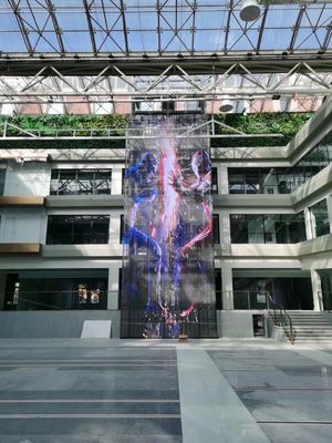 GCL 1000 mm pantalla LED flexible y transparente personalizada para una fácil instalación en interiores