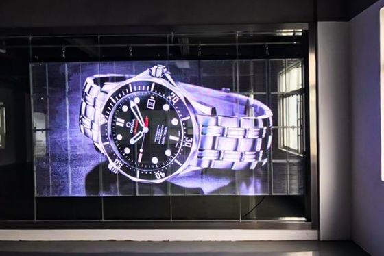 Display LED transparente de instalación fija de P4mm para edificios históricos