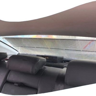 Alta transparencia de los taxis Transparente pantalla LED V140° Ángulo de visión delgado y ligero