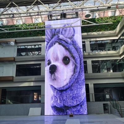 P10 LED Pared de vídeo transparente con ángulo de visión de 120 grados 10000 horas de vida útil