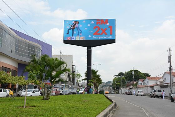 Display LED fijo montado en la pared P10 para publicidad comercial