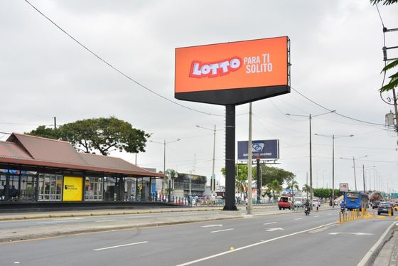 Display LED fijo montado en la pared P10 para publicidad comercial