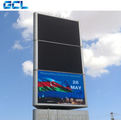Tamaño personalizado pantalla LED de fachada exterior de alto brillo P6 con suministro de energía de medio bien