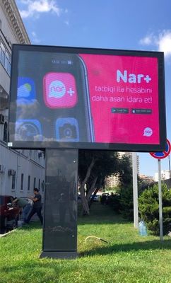 Pantalla de pantalla LED exterior con control remoto y nivel de protección IP65