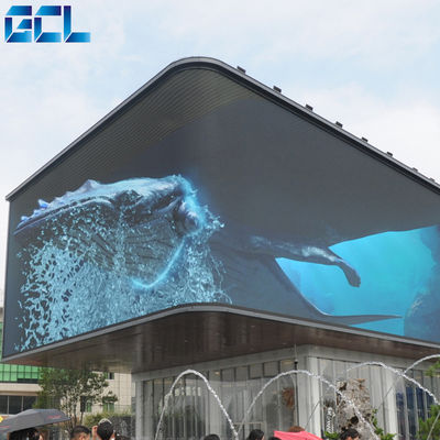 Pared de vídeo LED exterior de alta definición con modo de escaneo de 1/4 y tono de píxeles de 6 mm