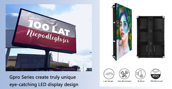 Pantalla de pantalla exterior de señalización digital impermeable IP65 con diseño de ahorro de energía de alto brillo