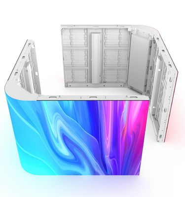 GCL P4mm P5.57mm P6.67 Pantalla de pantalla de LED exterior impermeable curvada tamaño 960*960 mm