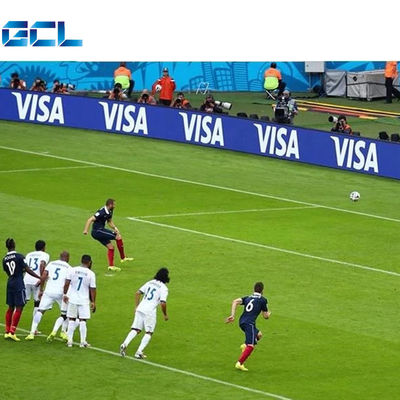 Pantalla LED de fútbol a prueba de agua Perímetro de exhibición Estadio de publicidad Pantalla LED IP65