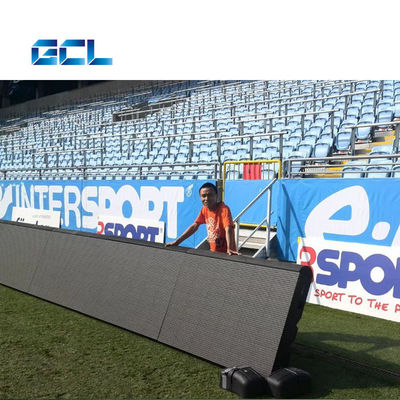 Pantalla LED de fútbol a prueba de agua Perímetro de exhibición Estadio de publicidad Pantalla LED IP65