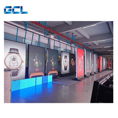 4G Wifi Control P3 LED Poster Display Piso de publicidad de pie cartel