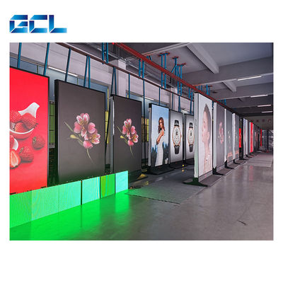 4G Wifi Control P3 LED Poster Display Piso de publicidad de pie cartel