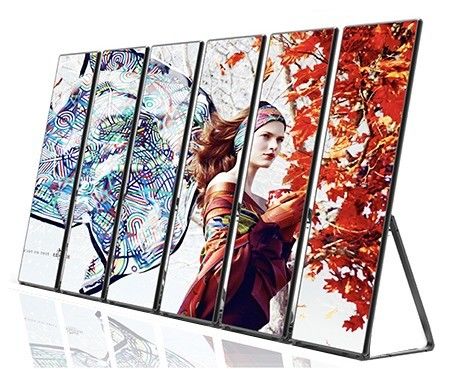 Poster LED de publicidad acrílica de aluminio lenticular para centros comerciales