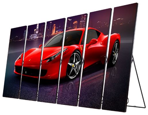 Alta tasa de actualización 1920Hz Display LED Poster Movable con Pitch de 2,5 mm de píxeles