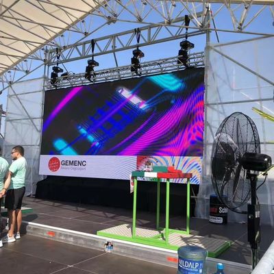 Pantallas LED de alquiler al aire libre P1.5625 P1.953 P2.6 Mm 7680 Hz Pantalla de forma curva Pantalla para eventos de espectáculos de escenario y máquinas publicitarias al aire libre