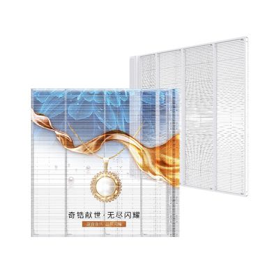 Vidrio profesional para exteriores P3.9 Pantalla LED transparente para publicidad