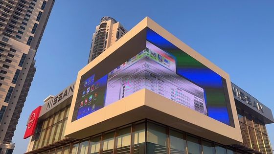 Pantalla de pantalla LED transparente de color completo P25-31.25mm para publicidad al aire libre IP65 500*1000mm Alto brillo