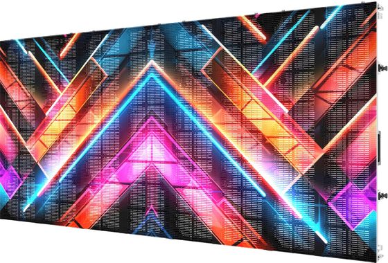 Display LED digital transparente de alto brillo P15.6mm IP65 500*1000mm