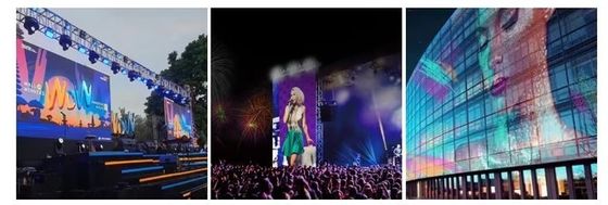Serie Gflow P3.9-7.8 P10.4mm Pantalla de pantalla LED para el centro comercial Escenario de la iglesia Evento de atracción turística