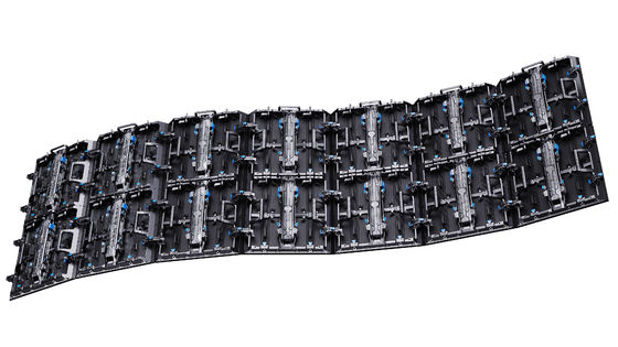 Gmars-P Alquiler de pantalla LED flexible de escenario, pantalla de panel LED IP65 a prueba de agua con estructura de tramo de soporte
