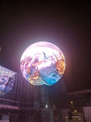 P4 pantalla esférica de LED al aire libre: integración única del efecto de pantalla y la tecnología estructural para crear una experiencia impresionante desde todos los ángulos!