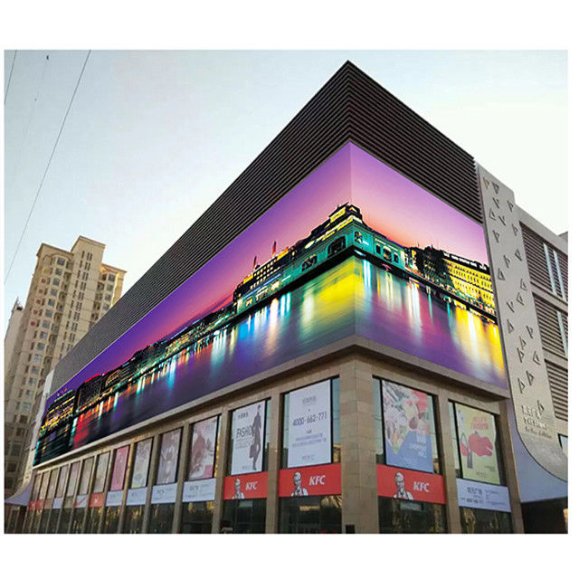 8500 nits Brillo exterior P10 P15.6 Pantalla de ventana de edificio flexible pantalla de malla LED