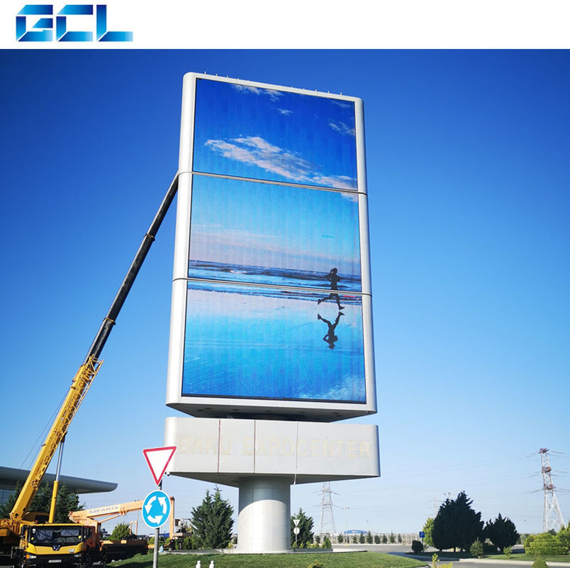 Tamaño personalizado pantalla LED de fachada exterior de alto brillo P6 con suministro de energía de medio bien