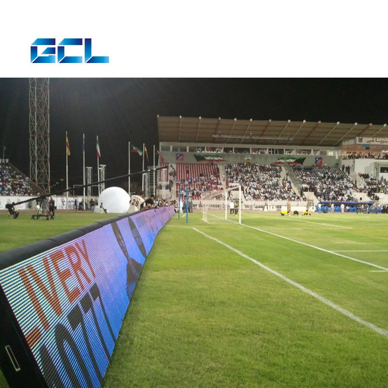 Cabinet de acero P10 Perímetro del estadio Display LED E Display Deportivo Para Estadio de Fútbol Grande