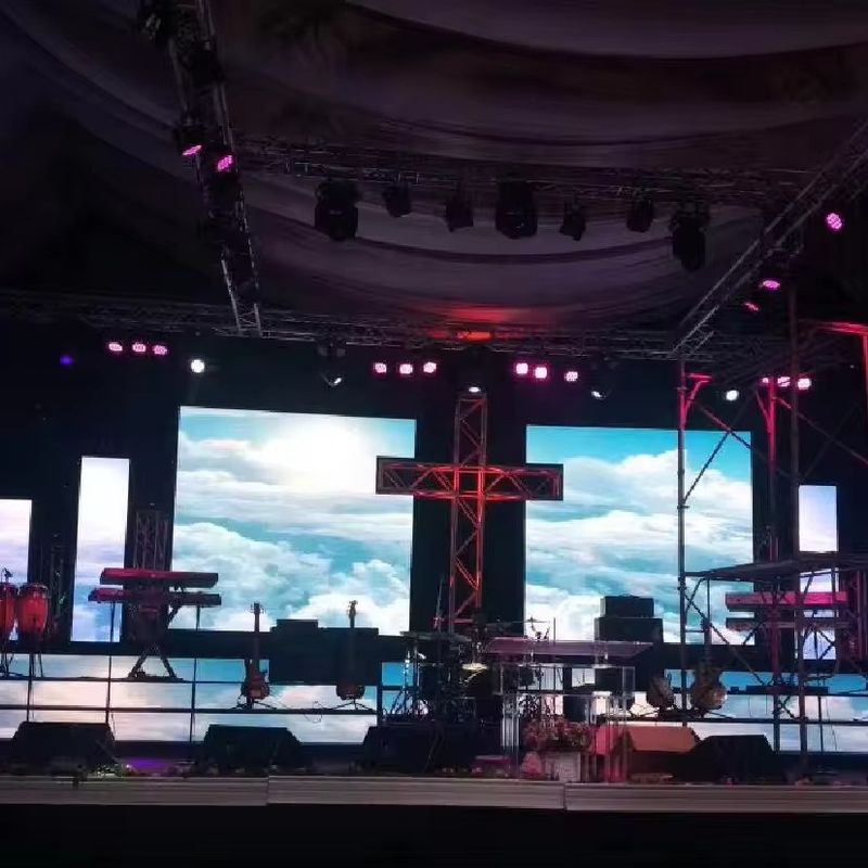 GOB P1.5 P1.9 7680Hz Display LED de alquiler en el interior para el escenario