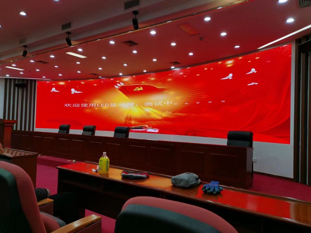 Indoor 600*337.5mm PH0.9\1.25mm HD Gran pantalla de publicidad LED para instalación fija en interiores