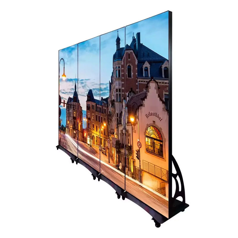 Pantalla de póster LED de alta definición P1.25mm P1.538 mmGOB que se puede plegar hacia arriba y hacia abajo y ensamblar rápidamente a izquierda y derecha
