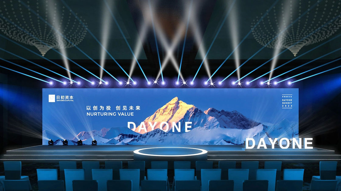 Serie Gprime Nueva pantalla LED de alquiler P1.5 P1.9 P2.6 7680 Panel de alta tasa de actualización pantalla de forma curva para evento de espectáculo de escenario