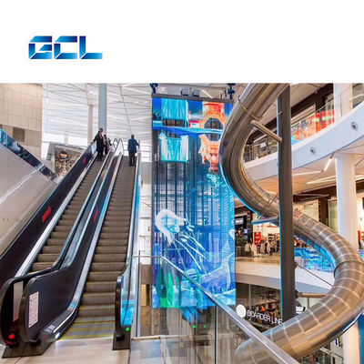 Display LED transparente de instalación fija de P4mm para edificios históricos