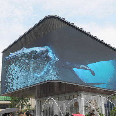 Display LED comercial de publicidad al aire libre con alta definición y ángulo de visión amplio