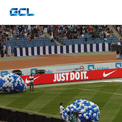 Buen precio IP65 Perímetro del estadio de fútbol a prueba de agua pantalla de publicidad LED con alto brillo en línea
