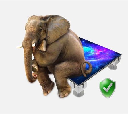 P1.953mm pantalla de suelo LED 4T capacidad de carga para exposiciones de automóviles