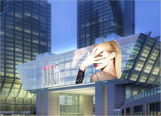 Transmisibilidad hasta el 83% para pantalla completa pantalla de pantalla de película LED invisible en paredes de vidrio