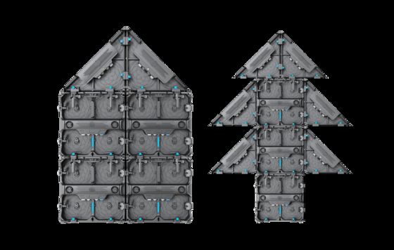 Pantallas de visualización de alquiler en forma de corazón y árbol de Navidad para escenarios de bares, con pasos de píxel de P1.9mm y P2.6mm respectivamente