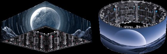 Buen precio Pantalla LED perimetral de estadio con gabinete de aluminio fundido a presión y tamaño de 500*500 mm/500*1000 mm para escenario, iglesia y estudio de radiodifusión en línea