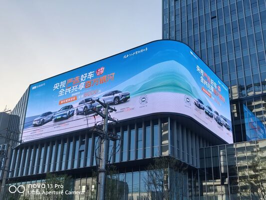 Exterior 8000Nits Brillo Ahorro de energía IP65 Impermeable Gran LED Pared publicitaria P6 P8 P10mm