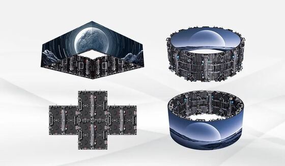 Buen precio Alquiler de videowall LED para interiores y exteriores P1.9mm P2.6mm y producción virtual de muros LED con flexibilidad de diseño curvo en línea